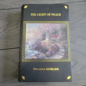 Thomas Kinkade The Light of Peace Puzzle - Black and Gold
